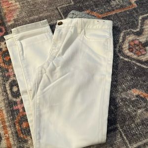 Banana Republic white stretch denim jeans size 29r
